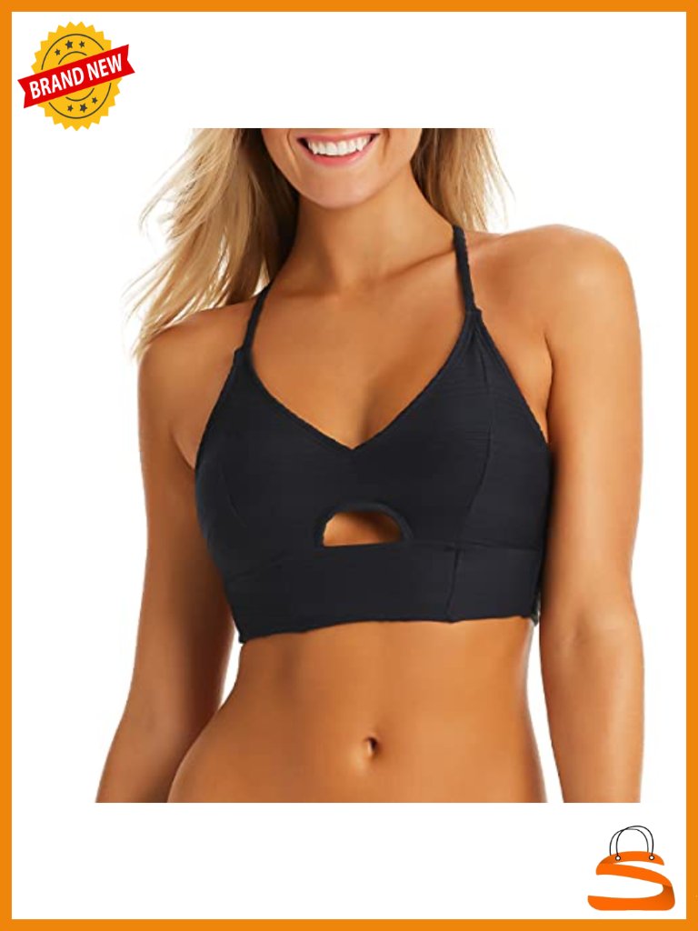 Adjustable Cropped Cami Bikini Top Separates - Removable Soft Cups